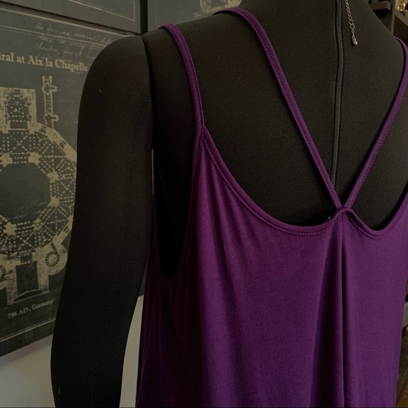 SSOULM WOMENS LOOSE FIT PURPLE CAMI TANK SIZE XL - Picture 7 of 8